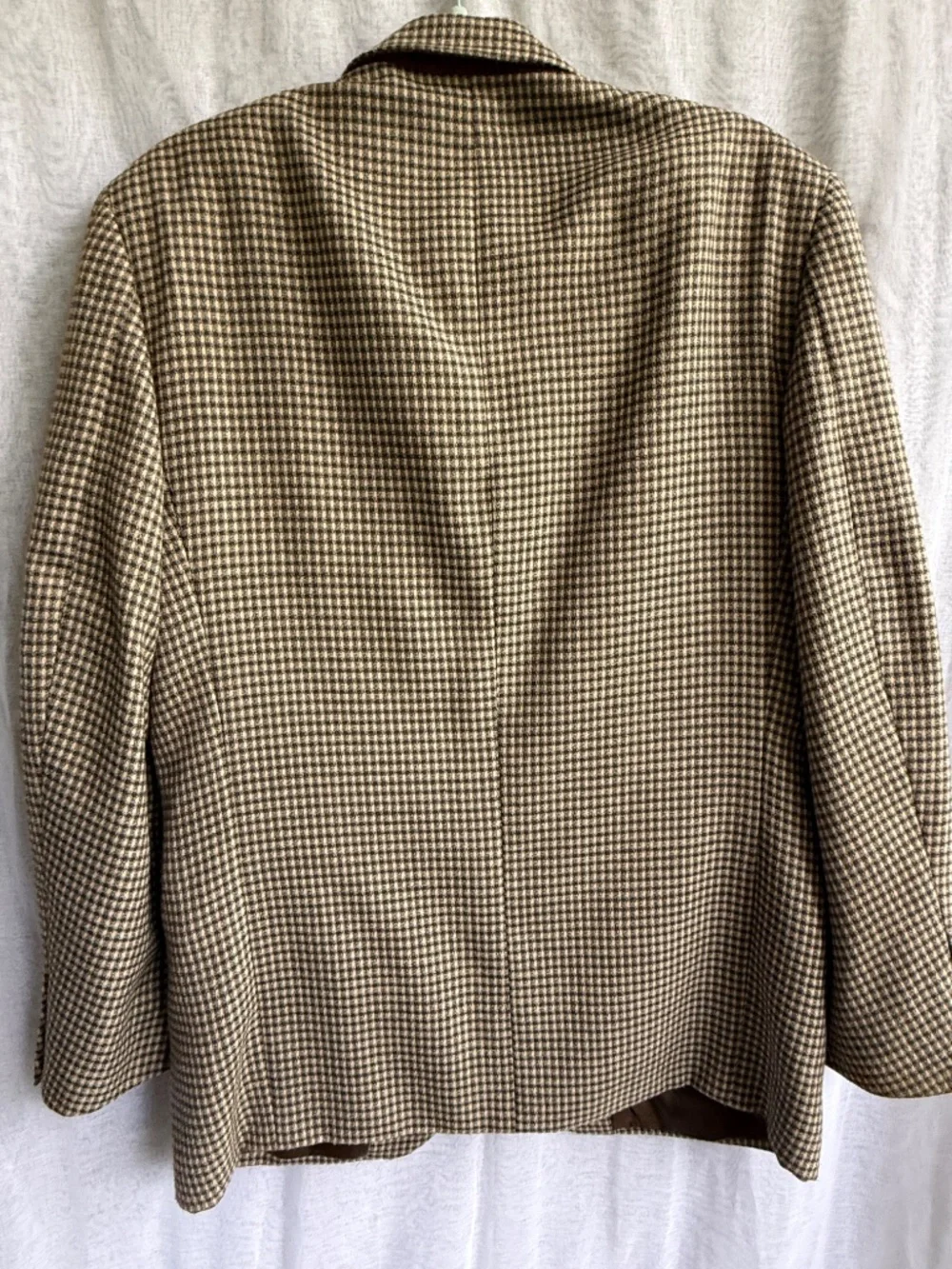 Hardy Amies Vintage Tweed Sport Coat | 39R | Brown Tan Wool Blend Blazer Classic